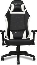 E-win Knight series Ergonomic Gaming Stoel - Luxe Gaming Bureaustoel – Gaming Chair - Kantelfunctie - Hoogte Verstelbaar - Nek- en Rugkussen - Kunstleer – Wit / Zwart