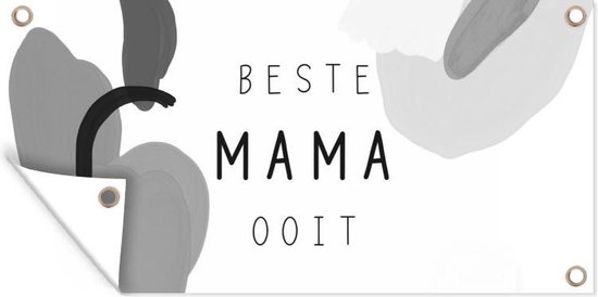 Moederdag Mok - Beste Mama - Pastel - zwart wit