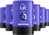 Taft Titane styling gel tottle 6x 300ml - Grootverpakking