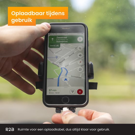 R2B® Telefoonhouders auto met extra sterke zuignap - Voor raam en dashboard - Gsm / Mobiel houder - Autohouder telefoon - Accessories - Model Beemster