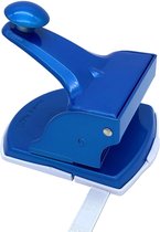 perforator 2gaats - ZINAPS Hole Punch Metal met Stop Rail - Non Electric - Large Office Sky Blue (WK 02132)