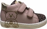 Falcotto velcro's gouden beertje lederen sneaker Homora roze leopard mt 19