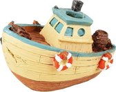 Flamingo Aquarium Decoratie Ropa Scheepswrak 12X7X8Cm