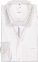 OLYMP Luxor comfort fit overhemd - wit - Strijkvrij - Boordmaat: 39