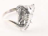 Fijne zilveren olifant ring - maat 19