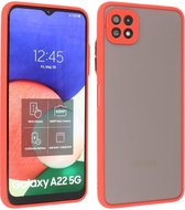 Hoesje Geschikt voor Samsung Galaxy A22 5G - Hard Case Backcover Telefoonhoesje Rood