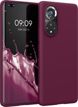 kwmobile telefoonhoesje geschikt voor Honor 50 Pro - Hoesje voor smartphone - Back cover in bordeaux-violet
