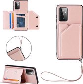 Luxe PU Lederen Wallet Case Geschikt Voor Samsung Galaxy A32 4G - Portemonnee Back Cover Hoesje Met Multi Stand Functie - Kaarthouder Card Case Beschermhoes Sleeve Met Pasjes Houde