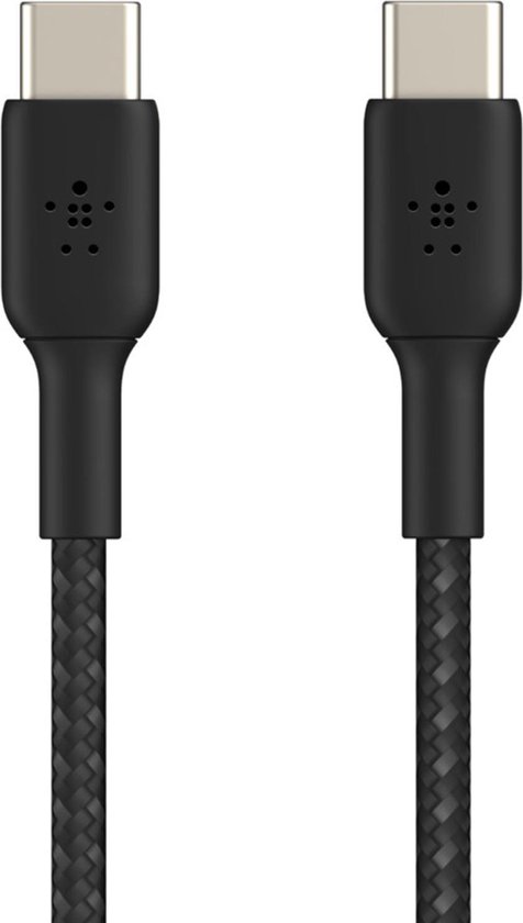 Belkin Braided USB-C naar USB-C kabel - 1m - Zwart