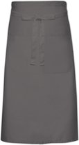 Link Kitchen Wear kokssloof met zak, donker grijs.