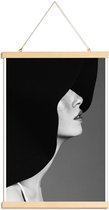 JUNIQE - Posterhanger In Vogue -40x60 /Wit & Zwart