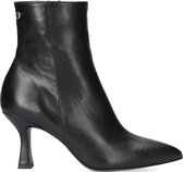 Notre-V 8739 Enkellaarsjes - Enkelboots met rits - Dames - Zwart - Maat 38