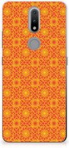 Cover Case Nokia 2.4 Smartphone hoesje Batik Orange