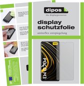 dipos I 6x Beschermfolie mat compatibel met Poco M3 Folie screen-protector (expres kleiner dan het glas omdat het gebogen is)