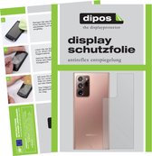 dipos I 2x Beschermfolie mat compatibel met Samsung Galaxy Note 20 Ultra Achterkant Folie screen-protector (expres kleiner dan het glas omdat het gebogen is)