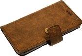 Made-NL Handgemaakte Samsung Galaxy Note 10 book case zacht soepel bruin vintage leer hoesje