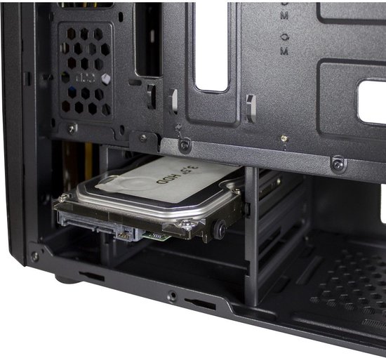 Intertec Computer Inter-Tech Thunder Blue Light | Midi Tower Case | Zwart | bol