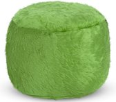 Drop & Sit Furry Poef - Lichtgroen - 65 x 65 cm - Voor Binnen