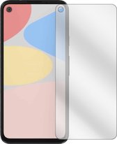 dipos I 6x Beschermfolie helder compatibel met Google Pixel 4a 5G Folie screen-protector (expres kleiner dan het glas omdat het gebogen is)