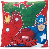 Marvel Hoofdkussen Avengers Junior 40 Cm Textiel Rood/blauw