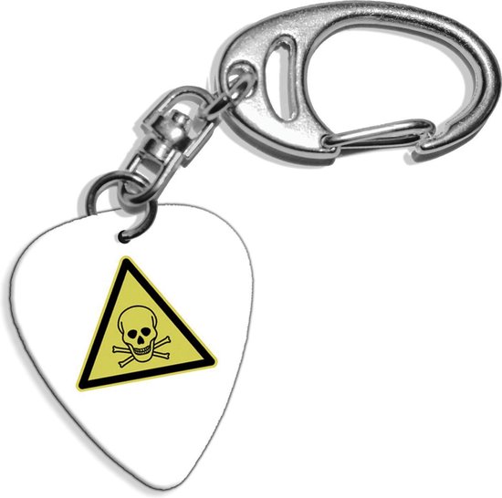 Plectrum sleutelhanger Vergif Symbool