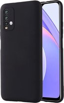 Xiaomi Redmi 9T hoesje zwart siliconen case hoes cover hoesjes