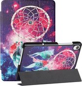 Voor Lenovo Tab M8 FHD (8705F) Zijdetextuur Gekleurd Tekenpatroon Horizontale Flip Magnetische PU Lederen Case met Drie-opvouwbare Houder (Star Dream Catcher)