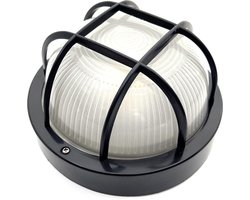 PRIMALUME Bulleye - Stallamp - Ø 185 mm - Warmwit licht 4000 K - 2 watt - 140 lumen - Spatwaterdicht - IP54 - Zwart