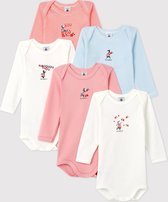 Petit Bateau 5 Pack Baby Meisjes Rompertje - Maat 92/98