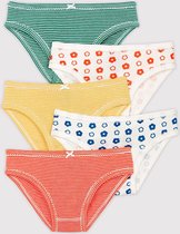 Petit Bateau 5 Pack Meisjes Onderbroek - Maat 92/98