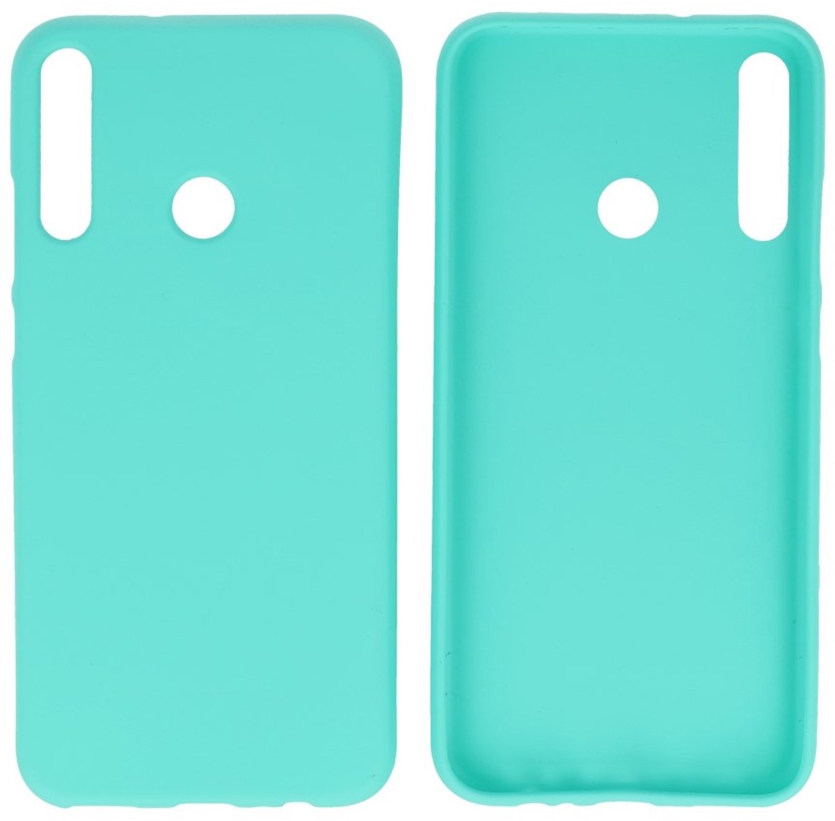 Hoesje Geschikt voor de Huawei P40 Lite E - Backcover Color Telefoonhoesje - Turquoise