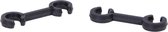 Elvedes kabelclips 4-5mm PVC zwart (100x) ELV2010020