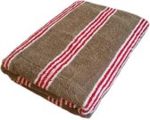 Marieke at Home Natural Stripe Gastendoekje (6 Stuks) - 30x50 cm - Rood