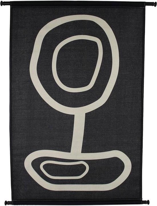 Winkel avec style Nappe murale Bio Noir 83x110cm