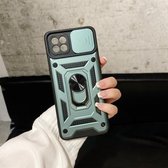 Voor OPPO A93 Sliding Camera Cover Design TPU + pc-beschermhoes (donkergroen)