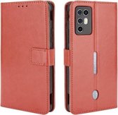 Voor ZTE Nubia Red Magic 6R Crazy Horse Textuur Horizontale Flip Leather Case met Houder & Kaartsleuven & Lanyard (Bruin)