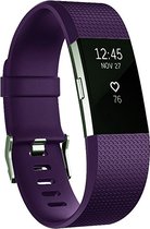 By Qubix - Fitbit Charge 2 sportbandje (Small) - Donker paars - Fitbit charge bandjes