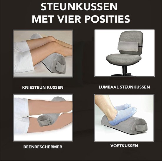 Voetsteun Onder Het Bureau, Ergonomisch Voetsteunkussen Met Spons Met Hoge Dichtheid Verbeter De Houding En Stressverlichting Op Kantoor En Thuis