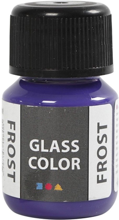 Creativ Company Glasfarbe Frost, 35 Ml, Weiß – Deckende Universalfarbe Mit Frost-Effekt Für Glas & Bastelprojekte