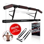 101Products Pull Up Bar - Optrekstang Deur - Dip Bars - Max200KG - Gratis E-book