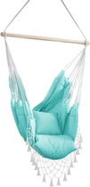 Hangstoel Tygo - Inclusief kussens - 100 x 130 cm - Met telefoonzak - Katoen, polyester - Geschikt voor binnen en buiten - Mint