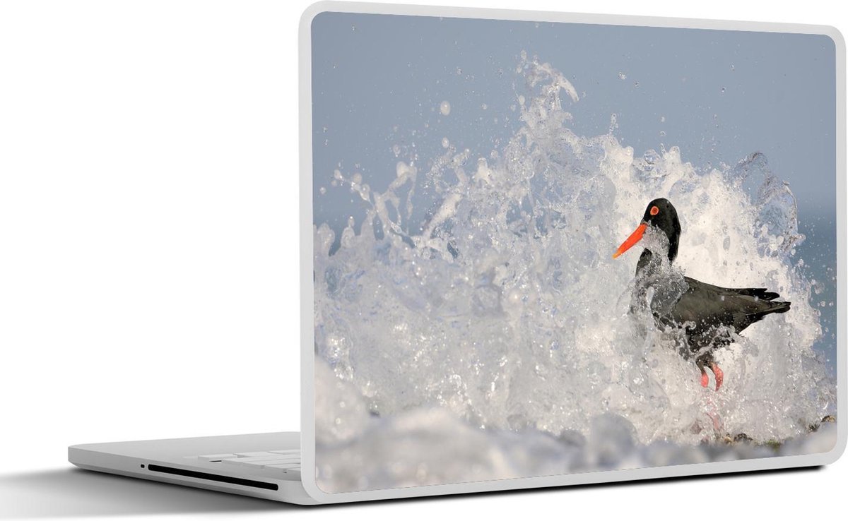 Afbeelding van product SleevesAndCases  Laptop sticker - 11.6 inch - Afrikaanse scholekster tussen de golven