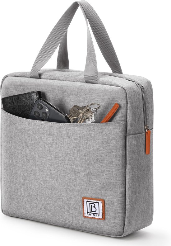 Brisby 4 Laags Geïsoleerde Koeltas - Lunchtas 7 liter - Lichtgrijs