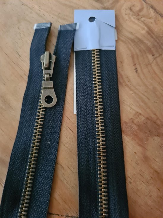 Rits 60cm metaal Blauw