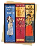 Greeting Cards- Bodleian: Book Spines Great Girls Greeting Card Pack