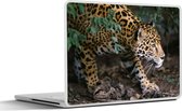 Laptop sticker - 15.6 inch - Sluipende jaguar in bos - 36x27,5cm - Laptopstickers - Laptop skin - Cover