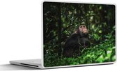 Laptop sticker - 17.3 inch - App tussen groene planten in de jungle - 40x30cm - Laptopstickers - Laptop skin - Cover