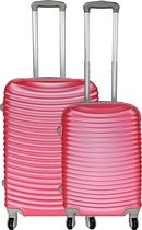 SB Travelbags kofferset - 2 delige -Roze - 65cm/55cm