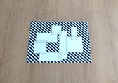 YaelArt Placemats Blocks - 2 Stuks - Handmade - Modern