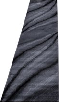 Miami - Vloerkleed - Zwart - 80 x 300 cm